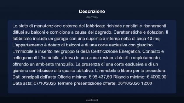 Immobile in asta di 119 m², box auto in vendita a Corridonia - Foto 12