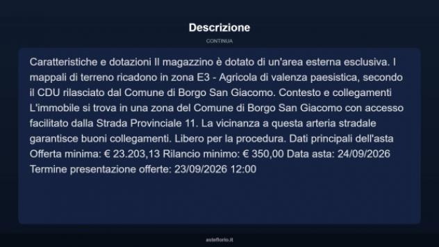 Immobile in asta di 78 m² in vendita a Borgo San Giacomo - Foto 10