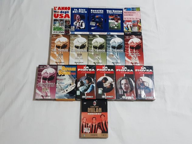 VHS SPORTIVE, LA PIOVRA, DVD MILAN