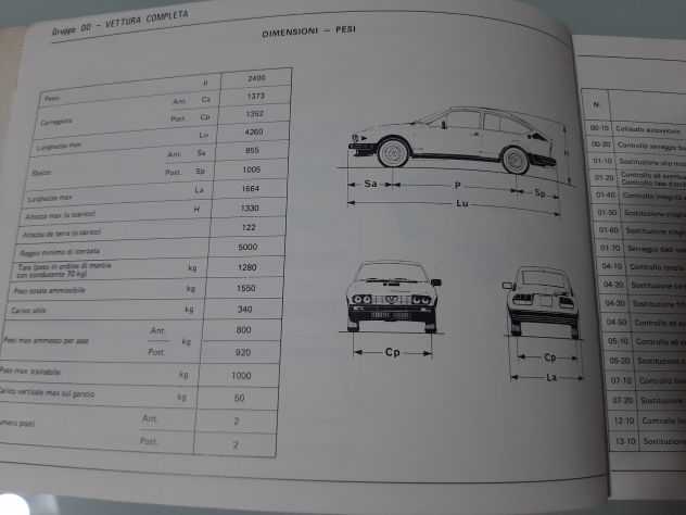 ALFA ROMEO GTV 6 2.5 CARATTERISTICHE TECNICHE ORIGINALE - Foto 6