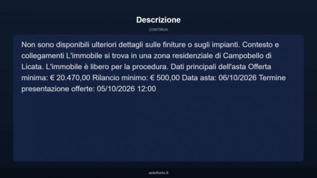 Immobile in asta di 98 m² con più di 5 locali e box auto in vendita a Campobello di Licata - Foto 4