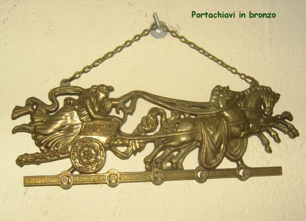 Portachiavi pensile in bronzo