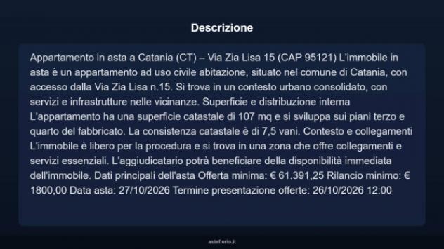 Immobile in asta di 107 m² in vendita a Catania - Foto 3
