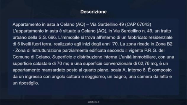 Immobile in asta di 70 m² in vendita a Celano - Foto 15