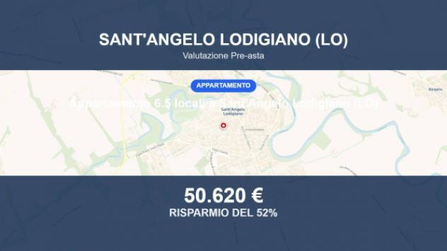 Immobile in asta di 117 m² con più di 5 locali e box auto in vendita a Sant'Angelo Lodigiano