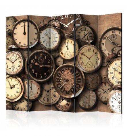 Paravento Con Orologi Vintage ARREDALACASA Con 5 Ante