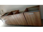 Basi per cucina varie Altezza 85/90 cm. con piedino regolabile da 10 a 15 cm.
