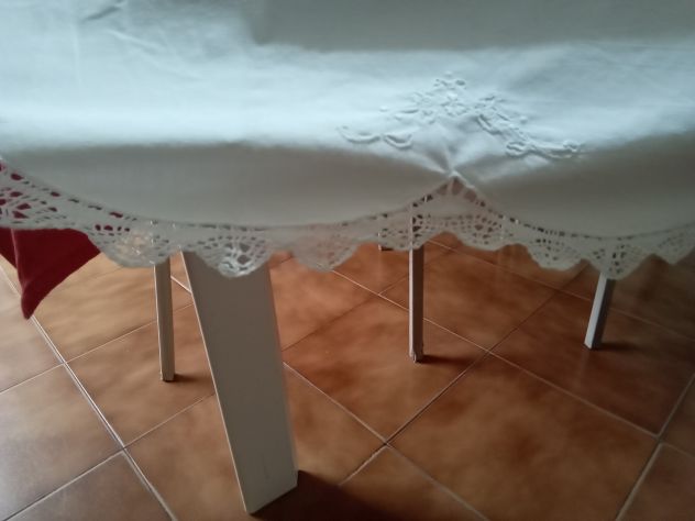 Tovaglia di cotone bianco - Foto 6
