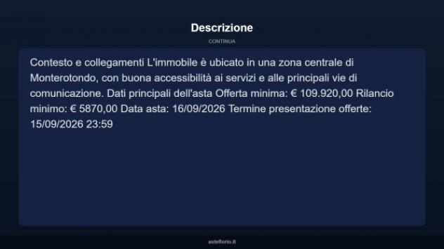Immobile in asta di 111 m² con più di 5 locali in vendita a Monterotondo - Foto 4