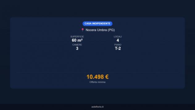 Immobile in asta di 60 m², box auto in vendita a Nocera Umbra - Foto 14