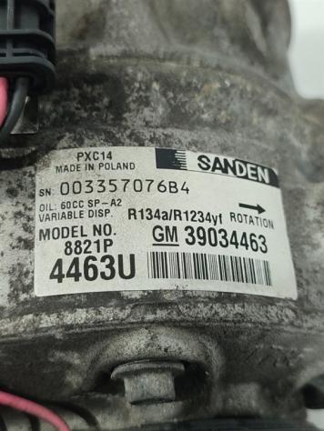 COMPRESSORE A/C OPEL Astra Berlina (K) 39034463 D16DTH (LVL) diesel 1598 (15) - Foto 3
