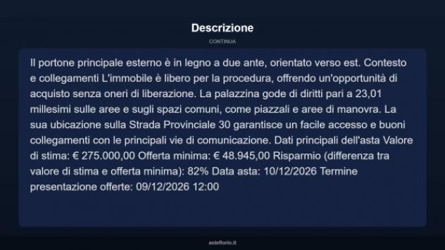 Immobile in asta di 318 m² con più di 5 locali in vendita a San Severo - Foto 16