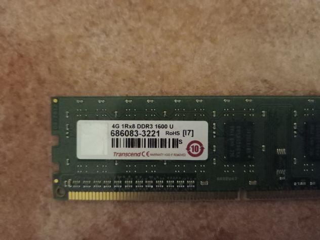 RAM TRANSCEND 4GB DDR3 1600U - Foto 2
