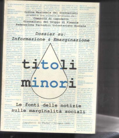 Titoli minori, dossier su informazione e emarginazione