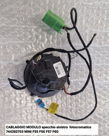 CABLAGGIO MODULO specchio sinistro fotocromatico 744392703 MINI F55 F56 F57 F60