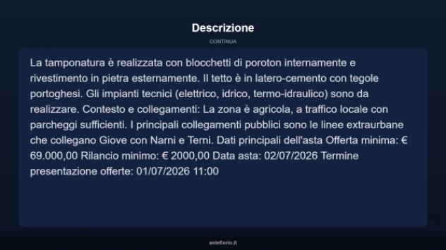 Immobile in asta di 77 m², box auto in vendita a Giove - Foto 8