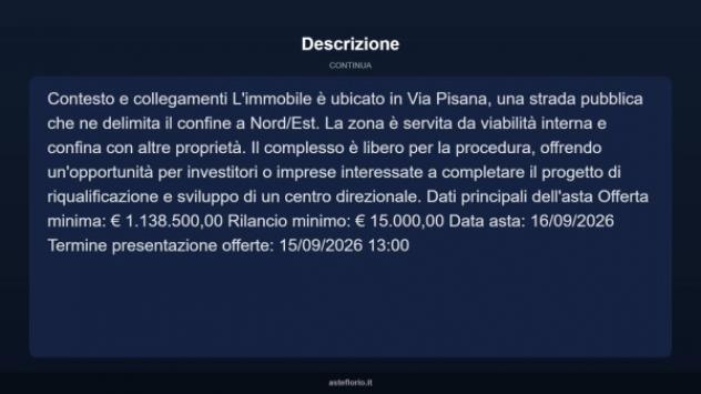Immobile in asta di 2000 m² in vendita a Pontedera - Foto 10