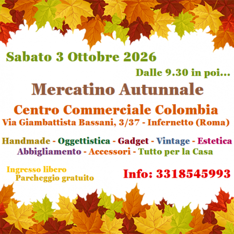 03/10 :Mercatino Autunnale