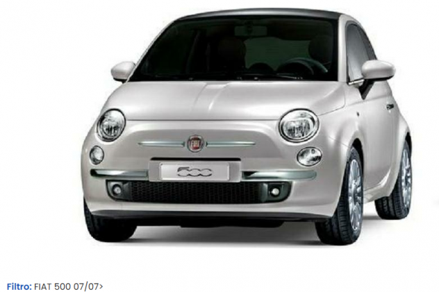 MUSATA COMPLETA MUSO FRONTALE FIAT 500 2007
