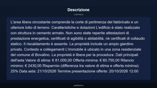 Immobile in asta di 180 m² in vendita a Bovalino - Foto 13