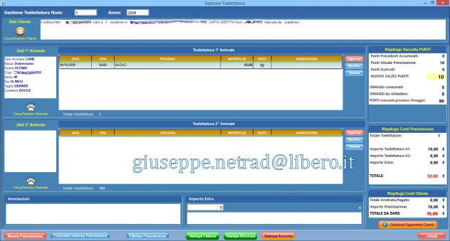 Software gestionale canile, toelettatura, lavaggio self, taxi dog, vaccini, ecc - Foto 7