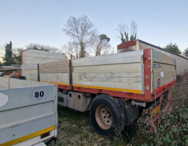 Rimorchio Bartoletti 2 assi con sponde - Foto 8