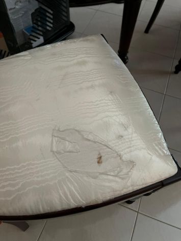 Tavolo in legno classico con sedie - Da restaurare - Foto 3