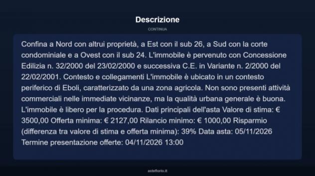 Immobile in asta di 11 m² in vendita a Eboli - Foto 7