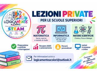 Lezioni private di Matematica Informatica e materie scientifiche Scuole Super