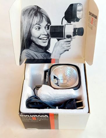 Raro cine illuminatore sylvania compact8 sungun con scatola e libretto nuovo