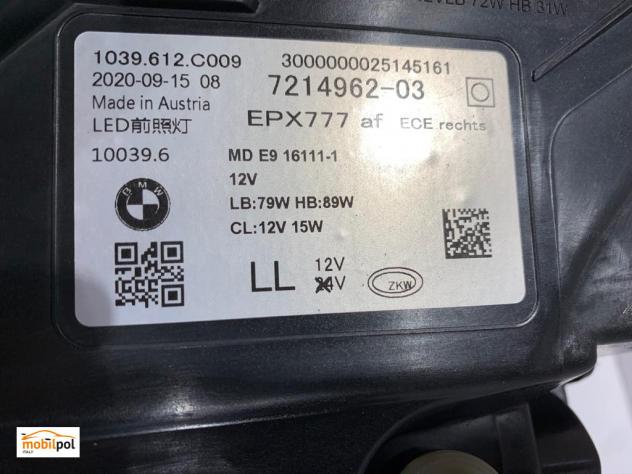 BMW 7 G11 G12 Faro LASER Destro 12724 - Foto 9