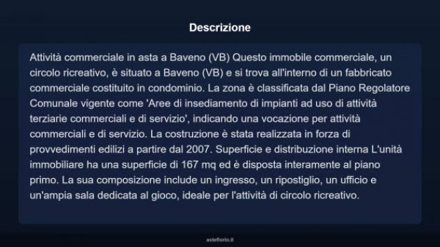 Immobile in asta di 167 m² in vendita a Baveno - Foto 3
