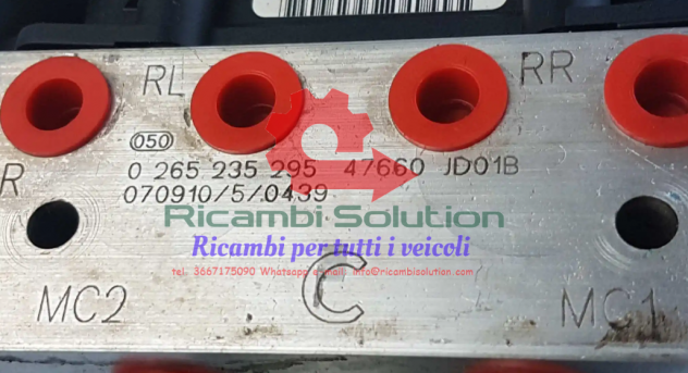 0265950616 Abs Nissan Qashqai