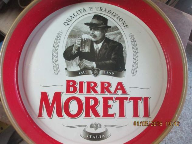 Vassoio birra MORETTI anni 80 - buone condizioni