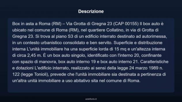 Immobile in asta di 15 m² in vendita a Roma - Foto 4