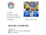 Conduttore generatore di vapore - Milano dal 13 Ottobre 2026