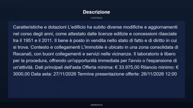 Immobile in asta di 230 m² in vendita a Recanati - Foto 5