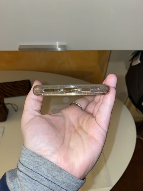 COVER TRASPARENTE CON GLITTER/BRILLANTINI PER SMARTPHONE IPHONE 11 PRO MAX,SPIGE - Foto 10