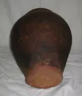 pignata pentola tegame brocca antica fagioliera da caminetto in terracotta - Foto 3