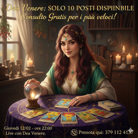 Cartomante, sensitiva Unisce Amore Impossibile .Dea venere