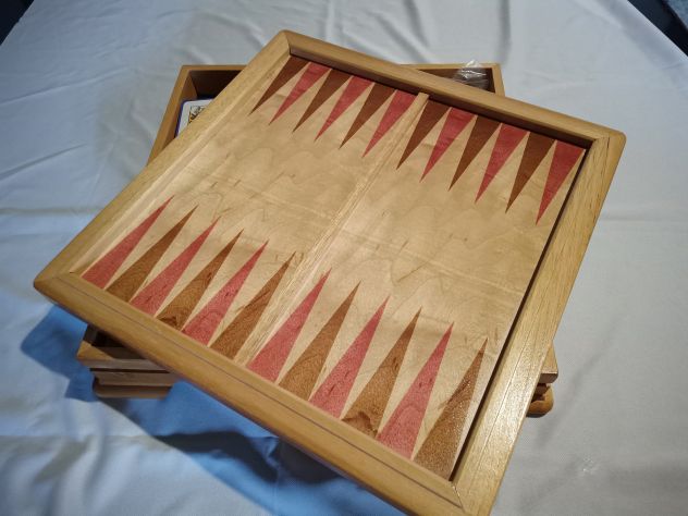 Scacchiera set giochi completo in legno, Italfama - Articolo Nuovo - - Foto 7