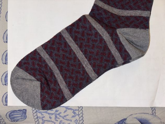 CALZE NUOVE DA UOMO IN COTONE E SETA FIRMATE ORIGINALI DRUMOHR,MADE IN ITALY - Foto 10