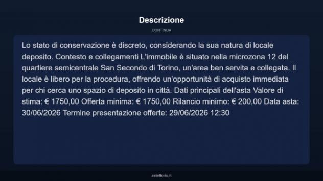 Immobile in asta di 10 m² in vendita a Torino - Foto 7