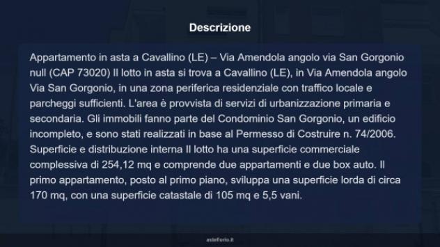 Immobile in asta di 254 m² con più di 5 locali e box auto doppio in vendita a Cavallino - Foto 17