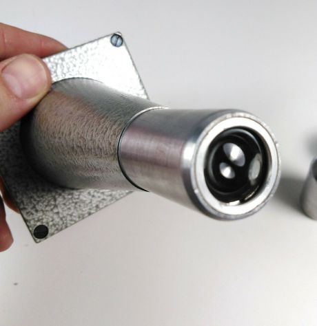 Lente per diapositive Fix-For-Projector Brevett. in metallo vintage molto raro - Foto 5