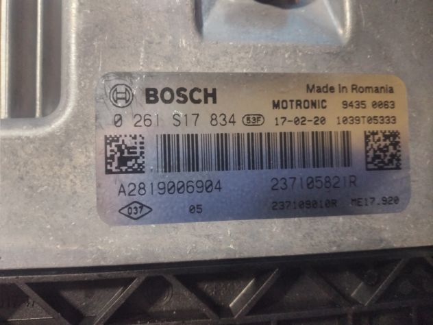 Centralina Motore Bosch 0261S17834 0 261 S17 834 A2819006904 1039T05333 23710582 - Foto 4