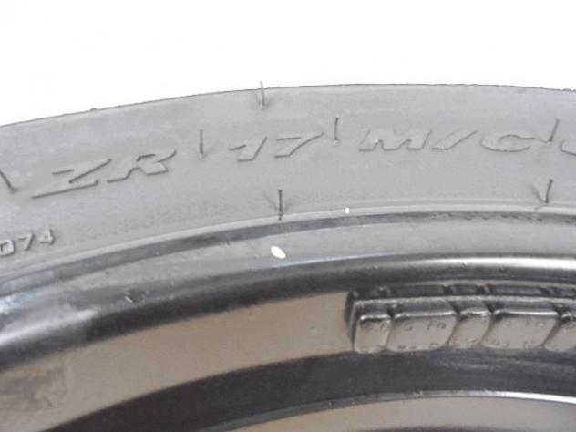 CERCHIO RUOTA POSTERIORE SUZUKI GSF 600 BANDIT 2000 - 2005 6411108F11019 REAR WHEEL CON DIFETTO - Foto 5