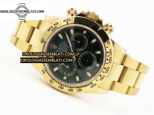 Rolex Replica DAYTONA 116508 1:1 BEST EDITION QUADRANTE VERDE SUL BRACCIALE YG SA4130 - Foto 13