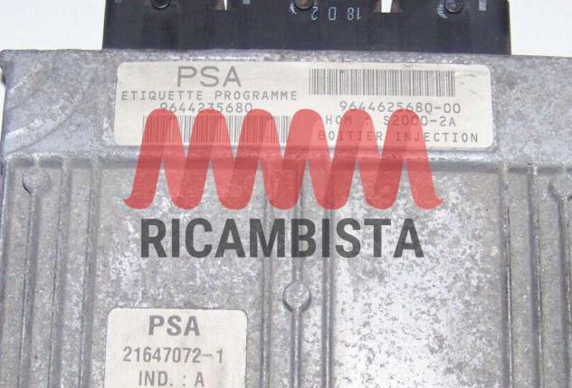 9644625680-00 9644235680 Peugeot 206 1.4 centralina motore Sagem - Foto 2