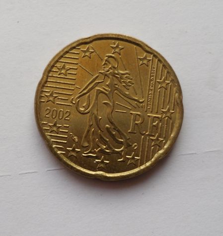 MONETA EURO DA 20 CENTESIMI D'EURO FRANCIA DEL 2002 - IN FIOR DI CONIO - - Foto 2